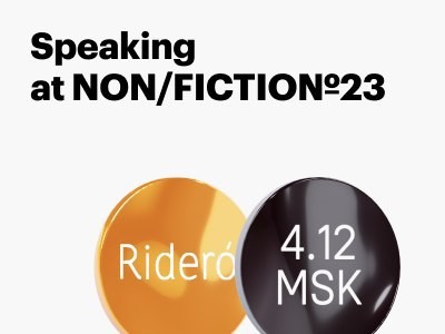 We are speaking at non/fictio№23 book fair in Moscow